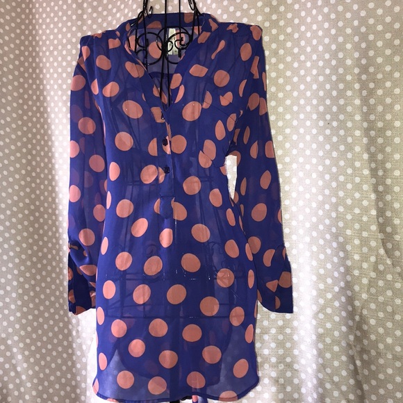 Women’s sheer high-low top - Picture 1 of 11